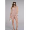 imageDisamer Two Piece Sets for Women Summer Outfits Lounge Sets Shorts Pants Sleeveless Matching Sets Vacation Travel OutfitsPure Pink