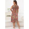 imageDisamer Womens House Dress with Pockets Nightgown Short Sleeve Mumus Summer Floral Print Beach SundressesFlower Carpet