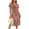 imageDisamer Womens House Dress with Pockets Nightgown Short Sleeve Mumus Summer Floral Print Beach SundressesFlower Carpet
