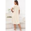 imageDisamer Womens House Dress with Pockets Nightgown Short Sleeve Mumus Summer Floral Print Beach SundressesFlower Middle