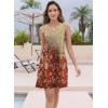 imageDisamer Womens Summer Dresses 2025 Sundresses Vacation Spring Outfits Floral Pleated Beach Swimsuit Coverups Sun DressDye Carpet