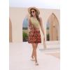 imageDisamer Womens Summer Dresses 2025 Sundresses Vacation Spring Outfits Floral Pleated Beach Swimsuit Coverups Sun DressDye Carpet