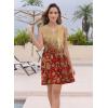 imageDisamer Womens Summer Dresses 2025 Sundresses Vacation Spring Outfits Floral Pleated Beach Swimsuit Coverups Sun DressDye Carpet