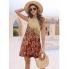 imageDisamer Womens Summer Dresses 2025 Sundresses Vacation Spring Outfits Floral Pleated Beach Swimsuit Coverups Sun DressDye Carpet