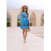 imageDisamer Womens Summer Dresses 2025 Sundresses Vacation Spring Outfits Floral Pleated Beach Swimsuit Coverups Sun DressFlower Sea