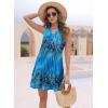 imageDisamer Womens Summer Dresses 2025 Sundresses Vacation Spring Outfits Floral Pleated Beach Swimsuit Coverups Sun DressFlower Sea