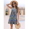 imageDisamer Womens Summer Dresses 2025 Sundresses Vacation Spring Outfits Floral Pleated Beach Swimsuit Coverups Sun DressStriped Dots