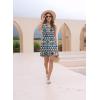 imageDisamer Womens Summer Dresses 2025 Sundresses Vacation Spring Outfits Floral Pleated Beach Swimsuit Coverups Sun DressStriped Dots