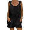 imageDisamer Two Piece Sets for Women Summer Outfits Lounge Sets Shorts Pants Sleeveless Matching Sets Vacation Travel OutfitsPure Black