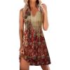 imageDisamer Womens Summer Dresses 2025 Sundresses Vacation Spring Outfits Floral Pleated Beach Swimsuit Coverups Sun DressDye Carpet