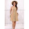 imageDisamer Summer Dresses for Women 2025 Beach Vacation Clothes Casual Dress Boho Spring Dresses Pleated Sleeveless SundressesStriped Yellow