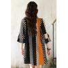 imageDisamer Summer Dresses for Women Casual 2025 Spring V Neck Ruffle Short Sleeve Button Down TShirt DressStriped Plaid