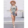 imageDisamer Womens Summer Tank Tops 2025 Trendy Cap Sleeve Shirts Fashion Cute Loose Fit V Neck Dressy Casual BlousesFlower Blue Vine