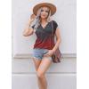 imageDisamer Womens Summer Tank Tops 2025 Trendy Cap Sleeve Shirts Fashion Cute Loose Fit V Neck Dressy Casual BlousesFlower Double