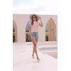 imageDisamer Womens Summer Tank Tops Trendy 2025 Casual Cute Print Loose Fit Short Sleeve T Shirts Basic Tee TopsA Pure Pink