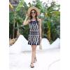 imageDisamer Beach Dresses for Women 2025 Vacation Beach Coverups Summer Halter Dresses Sexy Sleeveless SundressesStriped Blue Check
