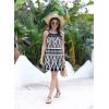 imageDisamer Beach Dresses for Women 2025 Vacation Beach Coverups Summer Halter Dresses Sexy Sleeveless SundressesStriped Blue Check