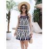 imageDisamer Beach Dresses for Women 2025 Vacation Beach Coverups Summer Halter Dresses Sexy Sleeveless SundressesStriped Blue Check