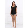 imageDisamer Womens T Shirts Short Sleeve Basic Tee Casual Summer Tops 2025 Fashion Crew Neck Loose Fit BlouseA Pure Black