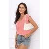 imageDisamer Womens T Shirts Short Sleeve Basic Tee Casual Summer Tops 2025 Fashion Crew Neck Loose Fit BlouseA Pure Pink