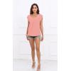 imageDisamer Womens T Shirts Short Sleeve Basic Tee Casual Summer Tops 2025 Fashion Crew Neck Loose Fit BlouseA Pure Pink
