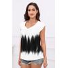 imageDisamer Womens T Shirts Short Sleeve Basic Tee Casual Summer Tops 2025 Fashion Crew Neck Loose Fit BlouseDye Black