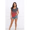 imageDisamer Womens T Shirts Short Sleeve Basic Tee Casual Summer Tops 2025 Fashion Crew Neck Loose Fit BlouseDye Double