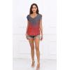 imageDisamer Womens T Shirts Short Sleeve Basic Tee Casual Summer Tops 2025 Fashion Crew Neck Loose Fit BlouseDye Double
