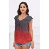 imageDisamer Womens T Shirts Short Sleeve Basic Tee Casual Summer Tops 2025 Fashion Crew Neck Loose Fit BlouseDye Double