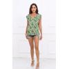 imageDisamer Womens T Shirts Short Sleeve Basic Tee Casual Summer Tops 2025 Fashion Crew Neck Loose Fit BlouseFlower Leaf