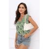 imageDisamer Womens T Shirts Short Sleeve Basic Tee Casual Summer Tops 2025 Fashion Crew Neck Loose Fit BlouseFlower Leaf