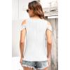 imageDisamer Womens Tops Summer Off The Shoulder 2025 Spring Fashion Short Sleeve T Shirt Basic Tees Sexy Dressy Casual BlouseLiu White