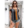 imageDisamer Womens Tops Summer Off The Shoulder 2025 Spring Fashion Short Sleeve T Shirt Basic Tees Sexy Dressy Casual BlouseStriped Plaid