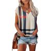 imageDisamer Womens T Shirts Short Sleeve Basic Tee Casual Summer Tops 2025 Fashion Crew Neck Loose Fit BlouseStriped Apricot