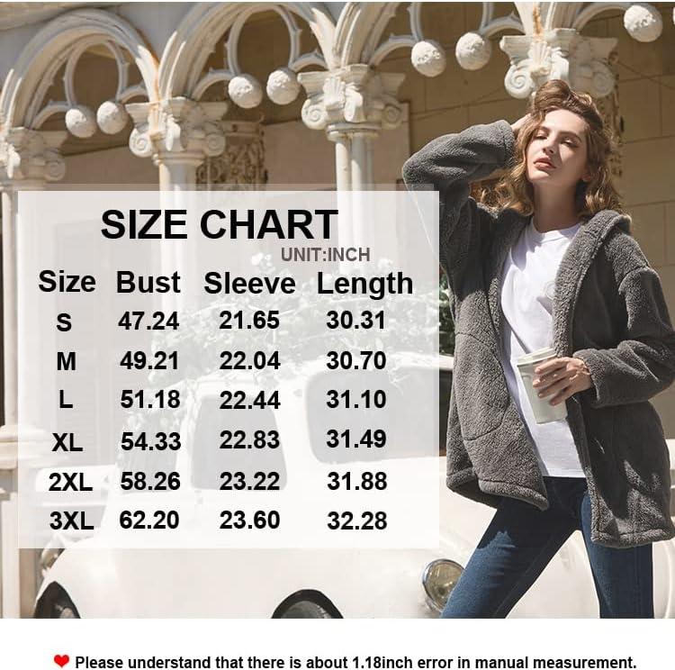 imageLONGYUAN Womens Jacket Winter Coats Hooded Cardigan Fleece SweatersCaramela