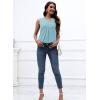 imageDisamer Womens Tank Tops 2025 Trendy Sleeveless Summer Dressy Casual Cute Loose Fit Lace V Neck TShirt Blouse TunicA Lace Blue