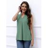 imageDisamer Womens Tank Tops 2025 Trendy Sleeveless Summer Dressy Casual Cute Loose Fit Lace V Neck TShirt Blouse TunicA Lace Green