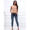 imageDisamer Womens Tank Tops 2025 Trendy Sleeveless Summer Dressy Casual Cute Loose Fit Lace V Neck TShirt Blouse TunicA Lace Orange