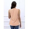 imageDisamer Womens Tank Tops 2025 Trendy Sleeveless Summer Dressy Casual Cute Loose Fit Lace V Neck TShirt Blouse TunicA Lace Orange