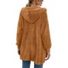 imageLONGYUAN Womens Jacket Winter Coats Hooded Cardigan Fleece SweatersCaramel