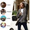 imageLONGYUAN Womens Jacket Winter Coats Hooded Cardigan Fleece SweatersCaramela