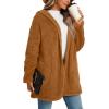 imageLONGYUAN Womens Jacket Winter Coats Hooded Cardigan Fleece SweatersCaramela