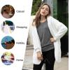 imageLONGYUAN Womens Jacket Winter Coats Hooded Cardigan Fleece SweatersRed