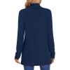 imageLONGYUAN Womens Tunic Tops Long Sleeve Shirts Turtleneck 2025 Trendy Lightweight SweatersAnavy Blue