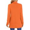 imageLONGYUAN Womens Tunic Tops Long Sleeve Shirts Turtleneck 2025 Trendy Lightweight SweatersAorange