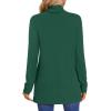 imageLONGYUAN Womens Tunic Tops Long Sleeve Shirts Turtleneck 2025 Trendy Lightweight SweatersDeep Green