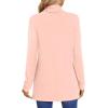 imageLONGYUAN Womens Tunic Tops Long Sleeve Shirts Turtleneck 2025 Trendy Lightweight SweatersPink