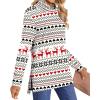 imageLONGYUAN Womens Tunic Tops Long Sleeve Shirts Turtleneck 2025 Trendy Lightweight SweatersRed Deer