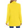 imageLONGYUAN Womens Tunic Tops Long Sleeve Shirts Turtleneck 2025 Trendy Lightweight SweatersYellow