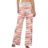 imageLONGYUAN Woman 2023 Drawstring Palazzo Lounge Pants Stretch Pajama Wide Leg Camo Pant Large CamouflagePink